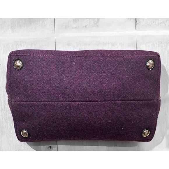 Coach F24786 Signature Stripe Wool Tote Bag - Picture 4 of 10